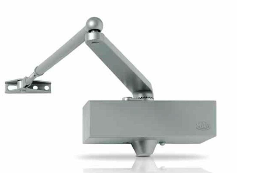 Rack and pinion door closer with the unique MAB adjustable Hold Open ...